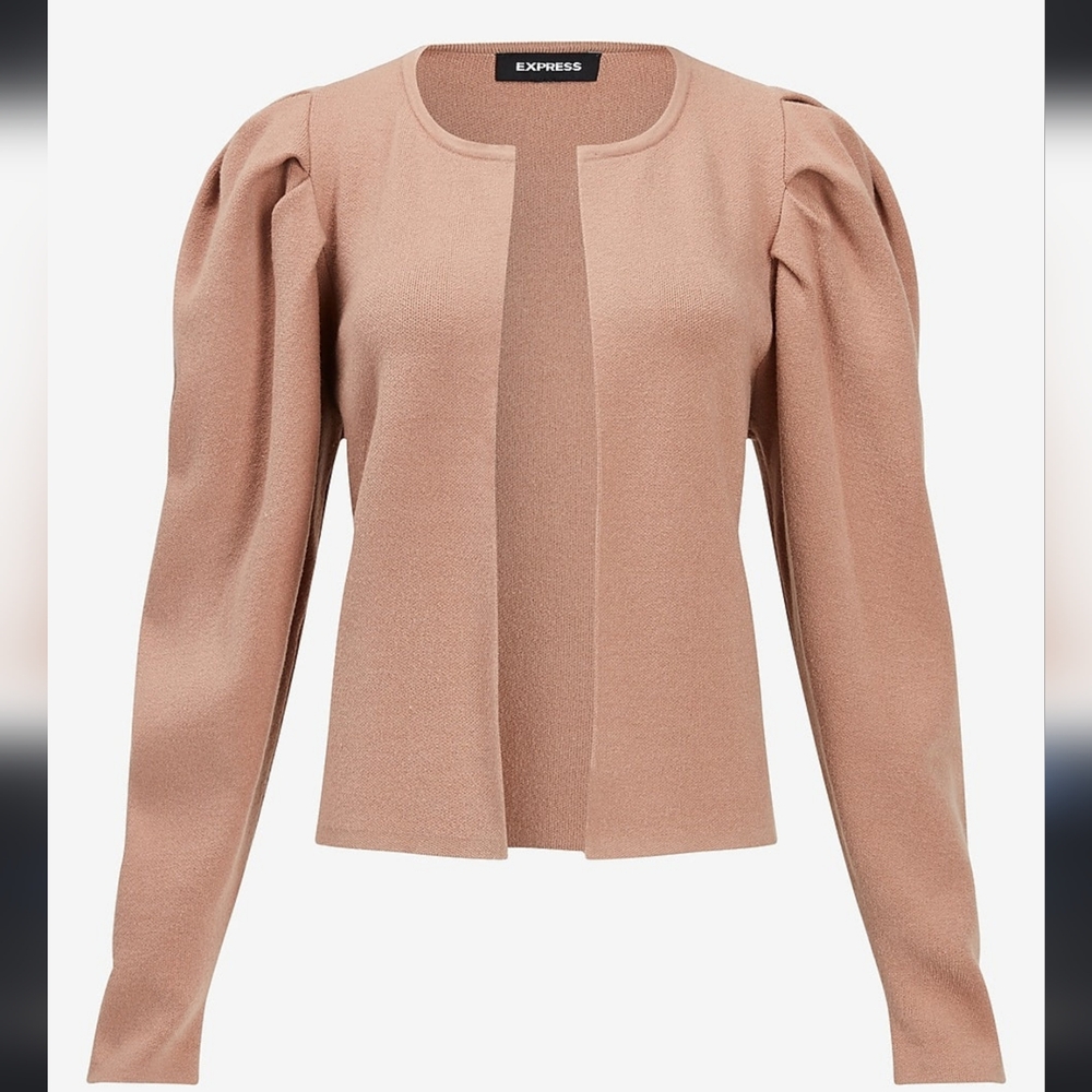 Express puffy sleeve cardigan